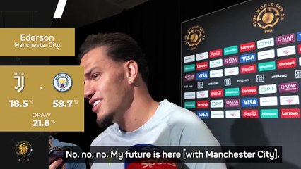 Man City's Ederson addresses rumours about his future