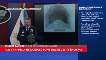 Le général Dan Caine dévoile une vidéo des frappes américaines menées sur l’Iran