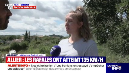 Orages: cette habitante de l'Allier a vu un bout de sa toiture s'envoler