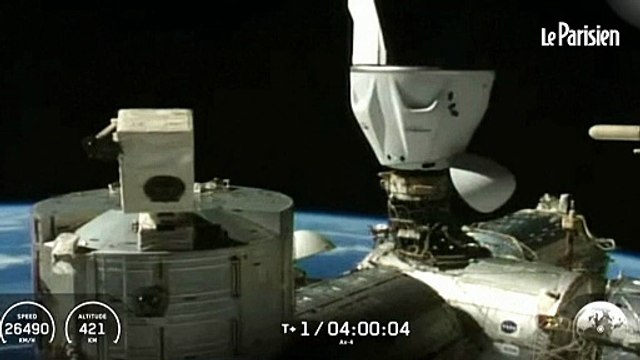 La capsule Crew Dragon transportant le premier Indien vers l’ISS s’arrime à la station spatiale