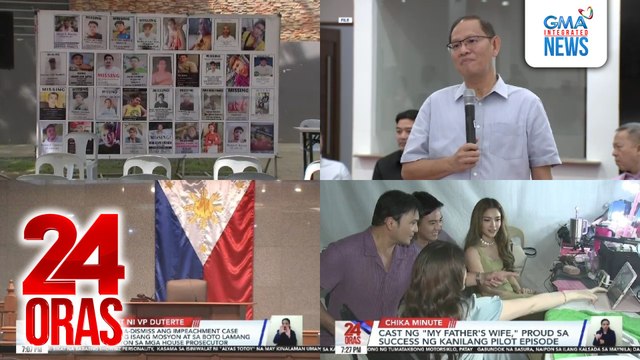24 Oras: (Part 2) Mga isiniwalat ni alyas Totoy, may kredibilidad at suportado ng mga dokumento at video, ayon sa DOJ; Comelec, binawi ang suspensyon sa pagproklama kay Teodoro; 'di pwedeng ma-dismiss ang impeachment case sa pamamagitan ng..., atbp.