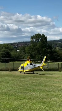 Air ambulance attends incident in Derbyshire