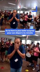 Ses élèves lui font une surprise émouvante pour son départ à la retraite