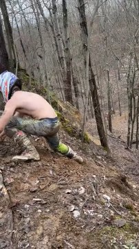 Dirt Bike Rider Nearly Falls Attempting Risky Stunt