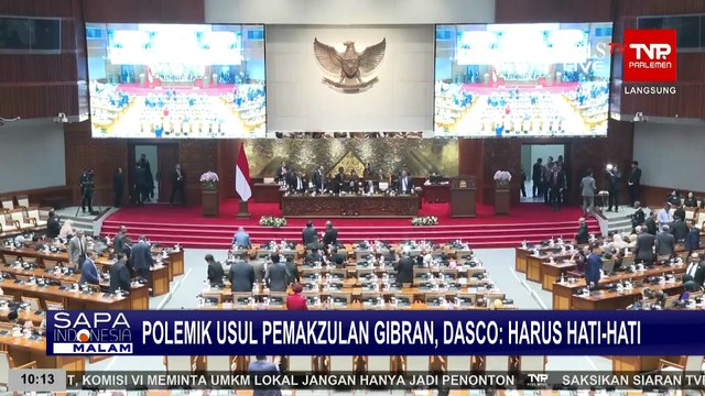 DPR soal Usulan Pemakzulan Wapres Gibran, Dasco: Harus Hati-Hati