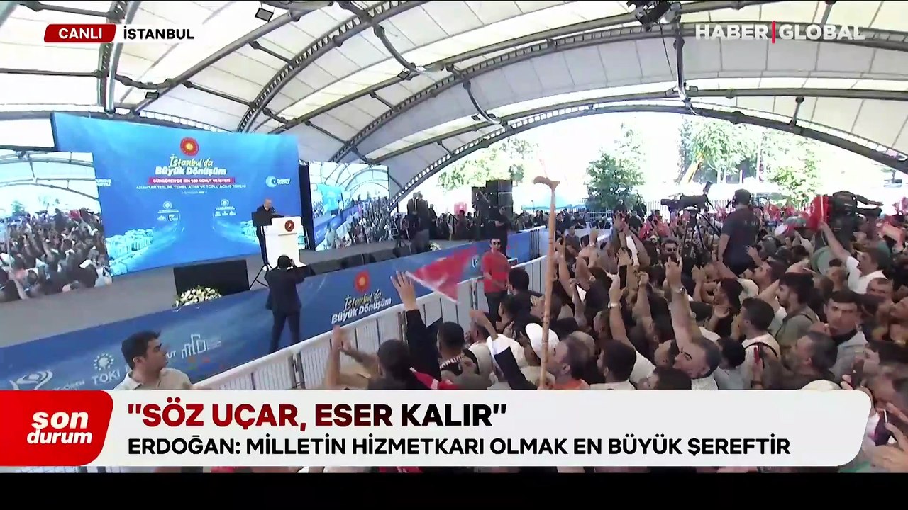 Cumhurbaşkanı Erdoğan'dan muhalefete: Gündemlerinde rant var, bant var, mutlak butlan var ama hizmet yok, eser yok