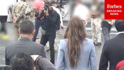 Kristi Noem Watches Repatriation Flight Of Illegal Immigrants During Trip To Panama City, Panama