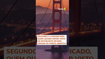 Embaixada dos EUA diz que vai monitorar redes sociais a quem solicitar visto de estudante #shorts