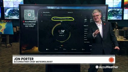 Weather by-the-minute forecast with AccuWeather's MinuteCast®