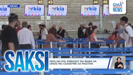 Israel, inirekomenda ng Philippine Embassy na ibaba sa Alert Level 2 kasunod ng ceasefire sa pagitan nito at ng iran | Saksi