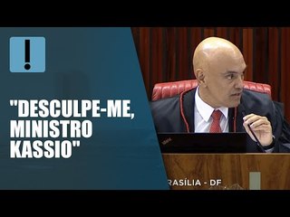 "Isso já está encerrado”, diz Moraes a Nunes Marques, sobre o caso Celso Daniel