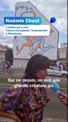 La Passerelle, oeuvre d'art géante à Strasbourg