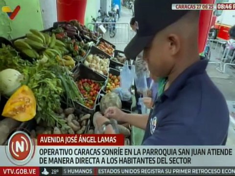 Habitantes de la parroquia San Juan son favorecidos con la Operación Caracas Sonríe