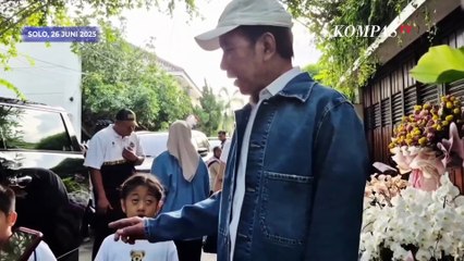 Jokowi Jelaskan Kondisi Kesehatannya saat Ajak Cucu Jalan-Jalan