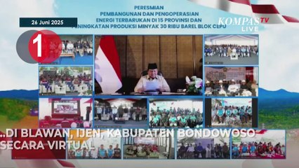 Prabowo Resmikan Pembangkit Listrik EBT hingga Hasto Diperiksa Sebagai Terdakwa [TOP 3 NEWS]
