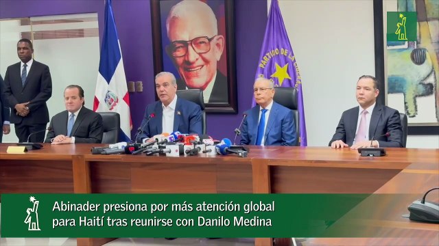 Abinader presiona por más atención global para Haití tras reunirse con Danilo Medina