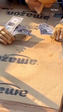 Protestors Push Jeff Bezos Dummy, Clutching an Amazon Box and Fistfuls of Cash, Into Venice Canal amid Wedding Protests