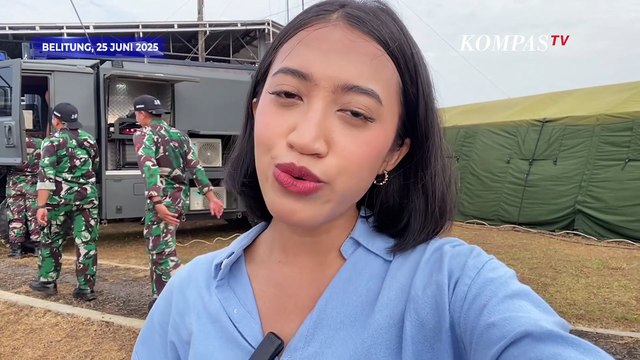 Aksi Jet Tempur F-16 hingga Terjun Payung Prajurit TNI AU Warnai Langit Pulau Bangka Belitung
