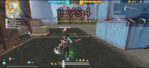 Free Fire Perafal 1v4 Clutch Gameplay only headshot