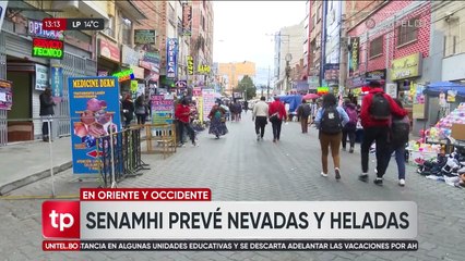 Tome previsiones: Estas son las zonas que registrarán heladas en el país