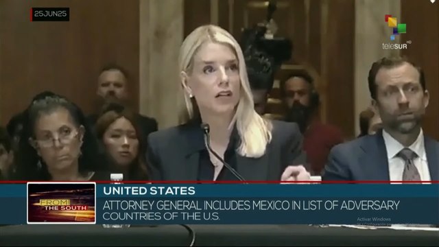 United States, Attorney General includes Mexico in list of adversary countries of the U.S.