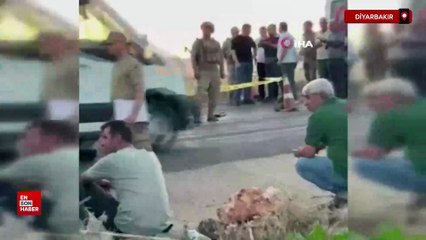 Diyarbakır'da yolun karşısına geçemeye çalışan çifte otomobil çarptı