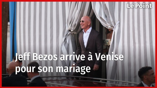 Jeff Bezos arrive à Venise pour son mariage