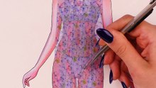 From sketch to stylish dress 👗