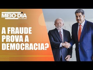 Lula fala que eleições fraudadas provam democracia na Venezuela