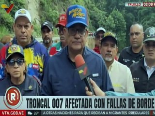 Trujillo | Autoridades inspeccionan las afectaciones sufridas por las fuertes lluvias en la Troncal 007
