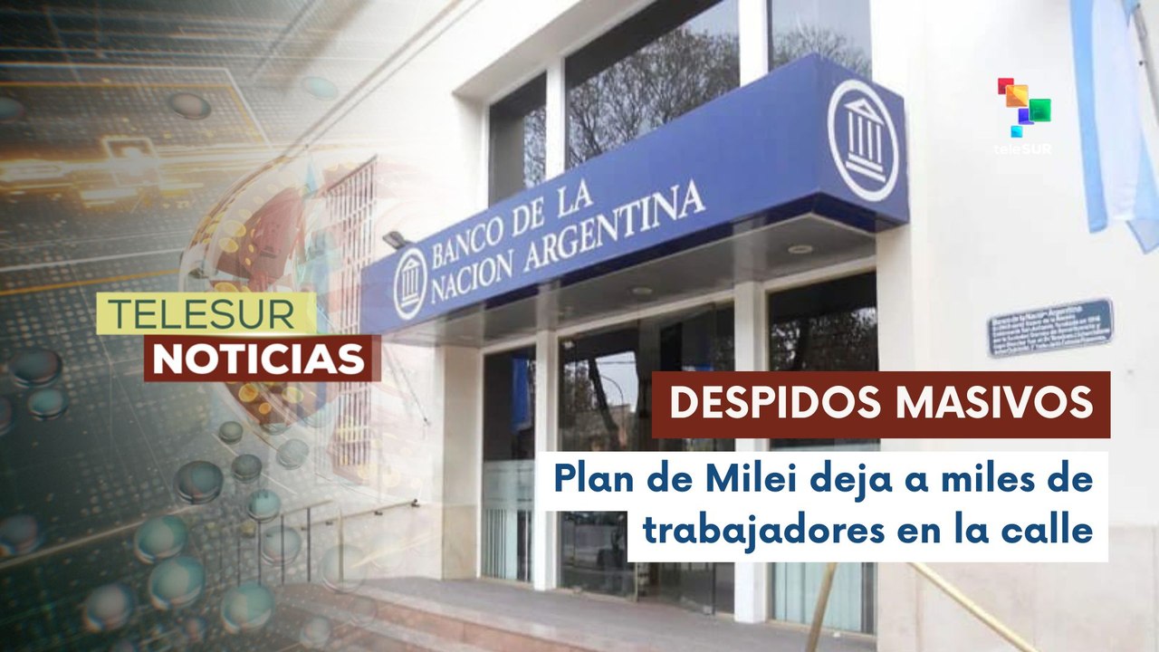 Cierres masivos en la banca pública en Argentina