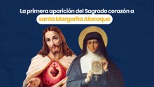 La primera aparición del Sagrado corazón a santa Margarita Alacoque