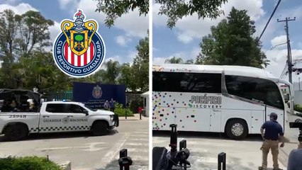 Chivas pone rumbo a Zacatecas y hasta la Guardia Nacional los escolta para prevenir delincuencia