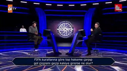 Top hakeme çarptıktan sonra kaleye girerse ne olur? Kim Milyoner Olmak İster?