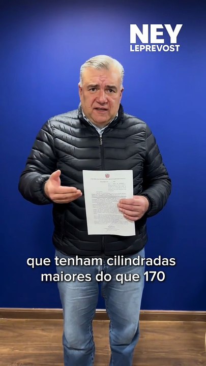 Leprevost defende isenção de IPVA para motos de até 170 cilindradas e quer estudo para incluir até 250