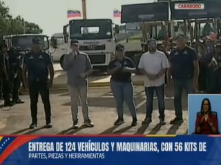 Carabobo | Gobierno nacional entregó 124 vehículos y maquinarias para el fortalecimiento de las 7T