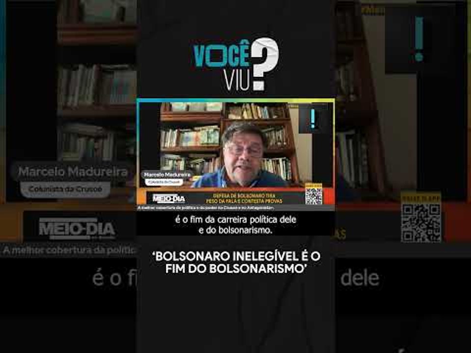 "É o fim da carreira política dele", diz Marcelo Madureira sobre Bolsonaro inelegível #shorts
