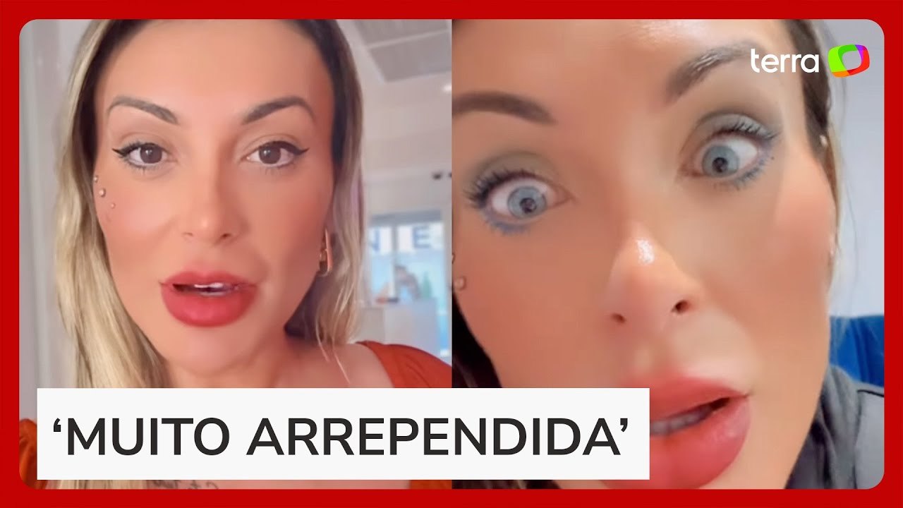 Andressa Urach relata ‘dor’ e ‘medo de ficar ce...