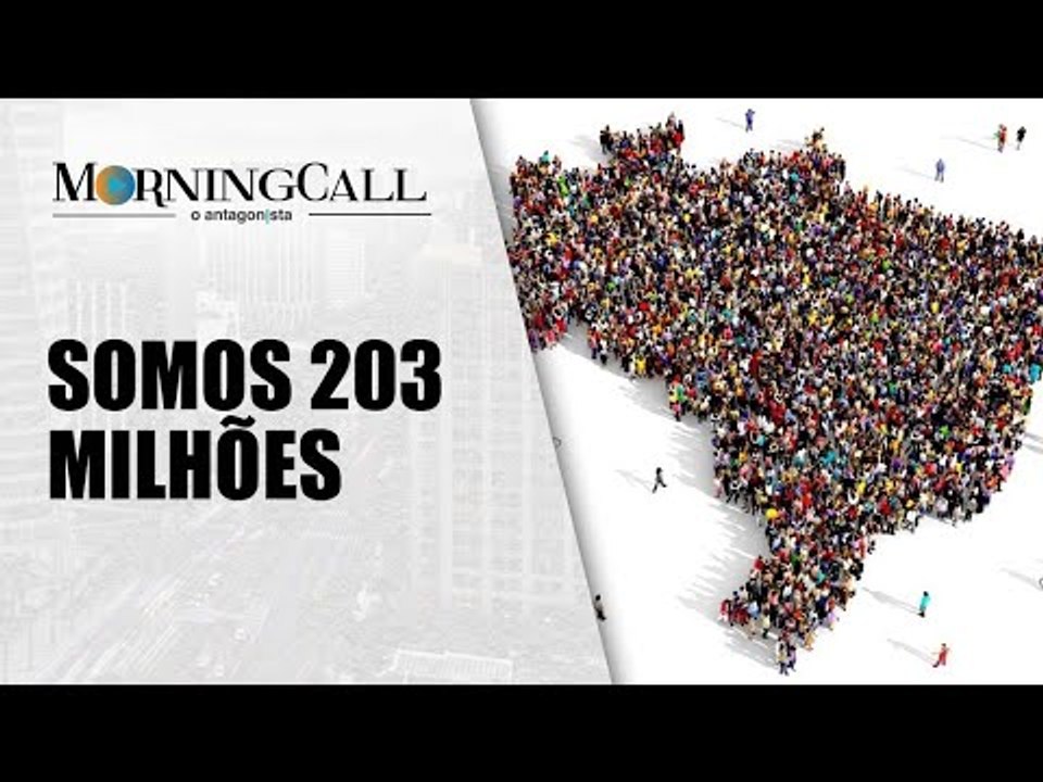 Censo mostra população de 203 milhões de habitantes, abaixo da projeção