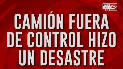 Camión fuera de control, masacra y se da a la fuga