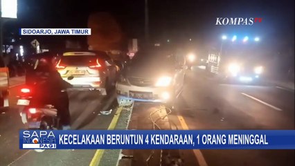Penyebab Kecelakaan Beruntun 4 Kendaraan di Sidoarjo yang Sebabkan 1 Orang Meninggal