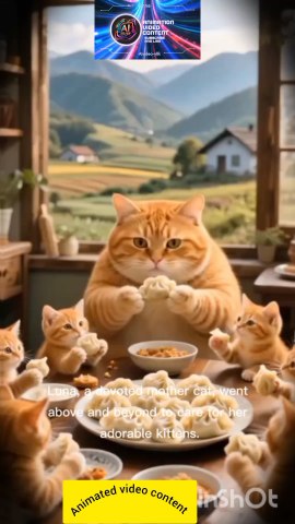 mother cat take care her kittens