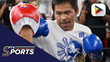 Manny Pacquiao, nagpasiklab sa Media Day Open Workout