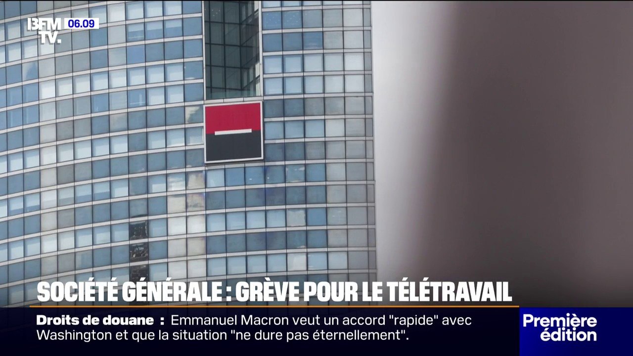 Des salariés de la Société Générale appelés à faire grève pour le maintien de leur quota de jours de télétravail