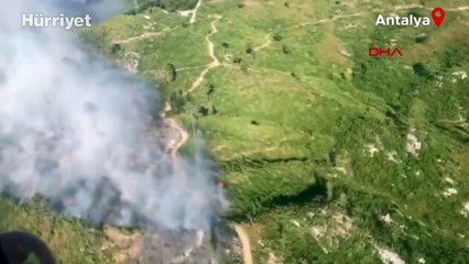 Antalya'da iki farklı ilçede orman yangını
