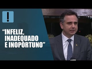 Rodrigo Pacheco faz pronunciamento formal após ministro do STF celebrar 'derrota' do bolsonarismo