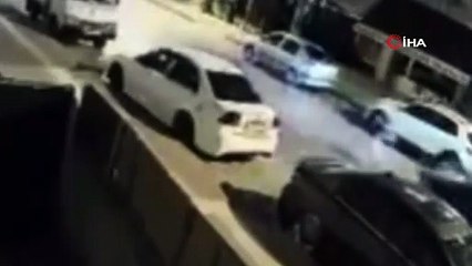 Mersin’de motosiklet kazaları kamerada