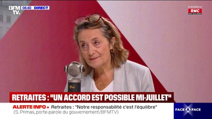 Retraites: "Il faut que ce soit un effort partagé par l'ensemble des Français" déclare Sophie Primas, porte-parole du gouvernement