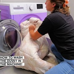 Quick guide to washing a duvet in the machine! ✨🧼