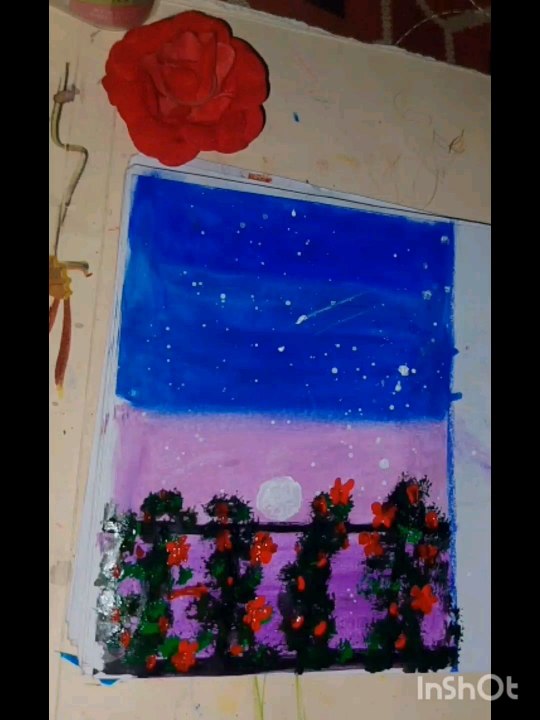 Nature drawing easy and beautifull with oil pastel, drawing, painting, Dailymotion, artist, artwork, craft,diy,
